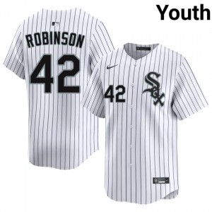 #42 MLB Jackie Robinson Youth Chicago White Sox White Jerseys 196999-363