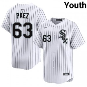 #63 Youth Jedixson Paez Replica The South Siders White Jerseys 216374-957