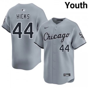 #44 Youth Jordan Hicks South Side Hitmen Official Gray Jersey 833779-377