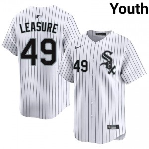 #49 Youth White CWS Jordan Leasure Embroidery Jerseys 772246-284