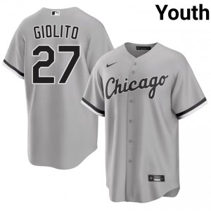 #27 Limited Grey ChiSox Lucas Giolito Youth Jerseys 712512-792