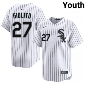 #27 ChiSox Authentic White Lucas Giolito Youth Jersey 703727-291