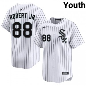 #88 Luis Robert Jr. Embroidery White The South Siders Youth Jerseys 438308-926