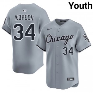 #34 Michael Kopech ChiSox Gray Youth Popular Jersey 983251-575