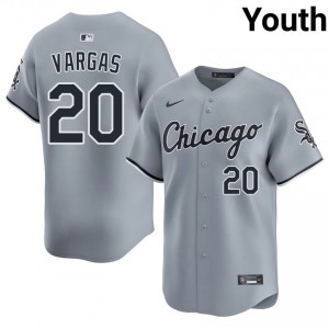 #20 Youth New Gray Sox Miguel Vargas Jersey 459389-901
