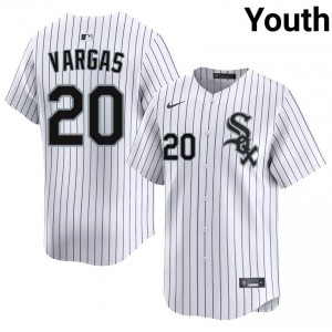 #20 White Miguel Vargas Youth ChiSox Replica Jerseys 447228-334