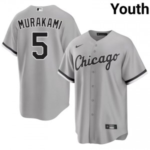 #5 2026 Chicago White Sox Youth Munetaka Murakami Grey Jersey 653932-591