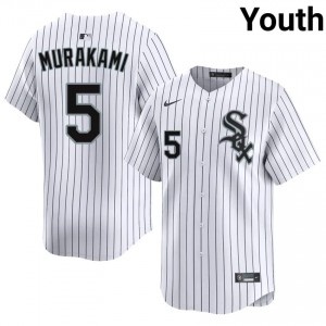 #5 White ChiSox Youth Popular Munetaka Murakami Jersey 151031-487