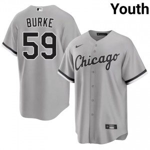 #59 Grey New Youth Sean Burke ChiSox Jerseys 138604-133