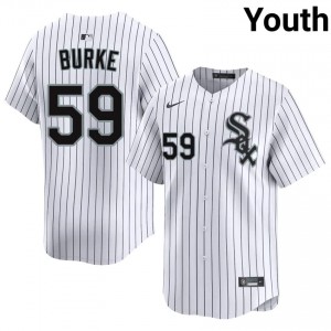 #59 Youth The South Siders Embroidery Sean Burke White Jerseys 785837-703