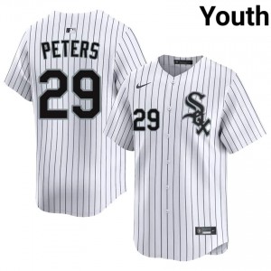 #29 Youth ChiSox White Tristan Peters Stitched Jersey 306622-850