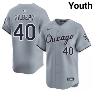 #40 Sox Limited Tyler Gilbert Gray Youth Jersey 566083-527