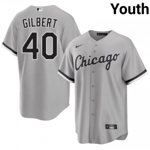 #40 Sox Grey Stitched Tyler Gilbert Youth Jersey 336901-821