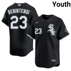 #23 Youth Black Authentic South Side Hitmen Andrew Benintendi Jerseys 918672-123