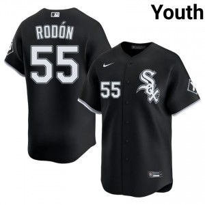 #55 Carlos Rodon Sox New Black Youth Jersey 798653-673
