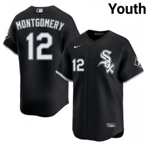 #12 Sox Player Colson Montgomery Youth Black Jersey 604977-531