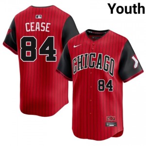 #84 Red/Black City Connect Dylan Cease CWS 2026 Youth Jerseys 238210-720