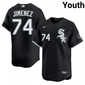 #74 CWS Youth Eloy Jimenez Black Player Jersey 896458-377