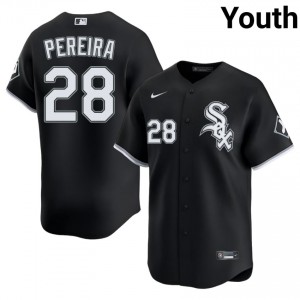 #28 Black Everson Pereira Youth CWS White Sox Game Jerseys 835629-380