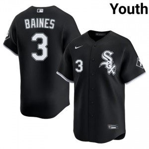 #3 Harold Baines Youth Black Stitched South Side Hitmen Jersey 288793-692