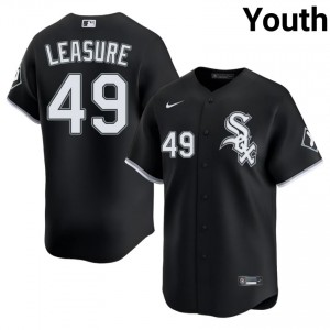 #49 Go-Go Sox Popular Jordan Leasure Youth Black Jerseys 107055-886
