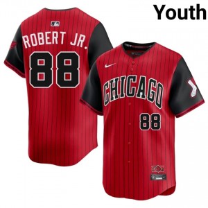 #88 Red/Black New Luis Robert Jr. CWS Youth City Connect Jerseys 685570-130