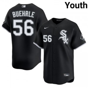 #56 Player Black Mark Buehrle ChiSox Youth Jersey 315845-510
