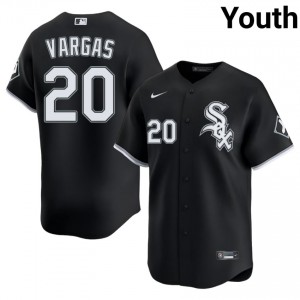 #20 Go-Go Sox Player Youth Black Miguel Vargas Jerseys 459645-152