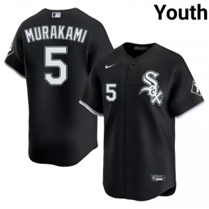 #5 Black Chicago White Sox Popular Youth Munetaka Murakami Jersey 628184-424